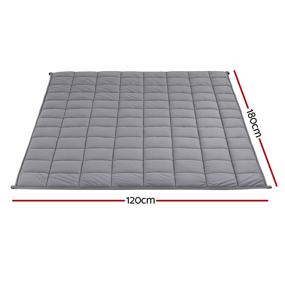 Giselle 5.5KG Weighted Blanket Adults Kid Anti Anxiety Gravity Blankets Sherpa Fleece Giselle Bedding
