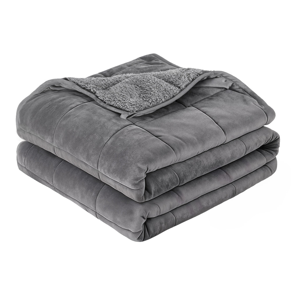 Giselle 11KG Weighted Blanket Adults Kid Anti Anxiety Gravity Blankets Sherpa Fleece Giselle Bedding