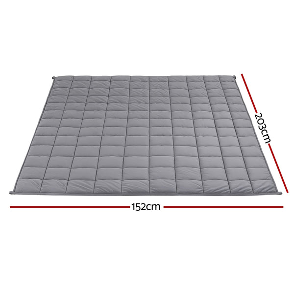 Giselle 11KG Weighted Blanket Adults Kid Anti Anxiety Gravity Blankets Sherpa Fleece Giselle Bedding
