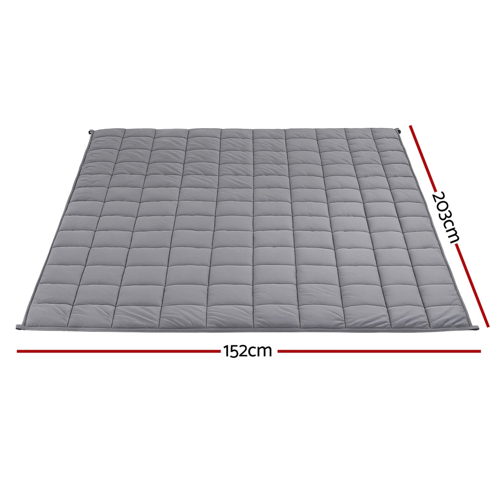 Giselle 9KG Weighted Blanket Adults Kid Anti Anxiety Gravity Blankets Sherpa Fleece Giselle Bedding