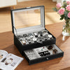 Embellir 12 Grids Watch Box Organizer Case Jewelry Display Storage Showcase