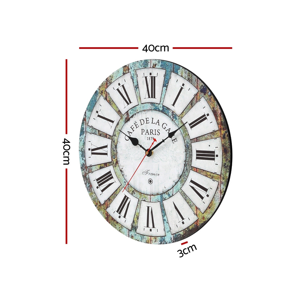 Artiss 40CM Wall Clock Rustic Design Artiss