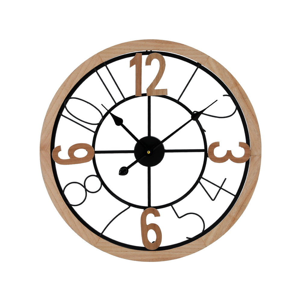 Artiss 60CM Wall Clock Wooden Artiss