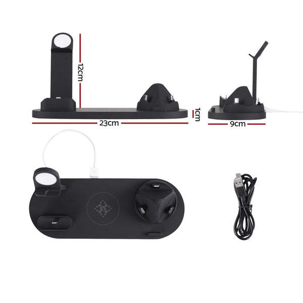 Devanti 4 in 1 Wireless Charger Multi-function Station for Phone Airpod iWatch 15W Devanti