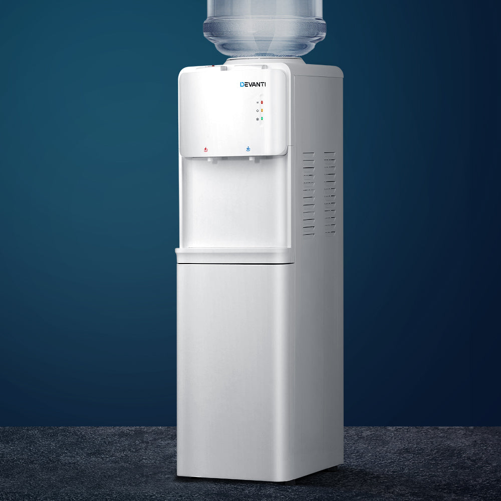 Devanti Water Cooler Dispenser Stand White Awezingly