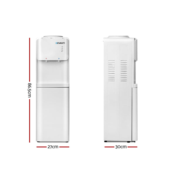 Devanti Water Cooler Dispenser Stand White Awezingly