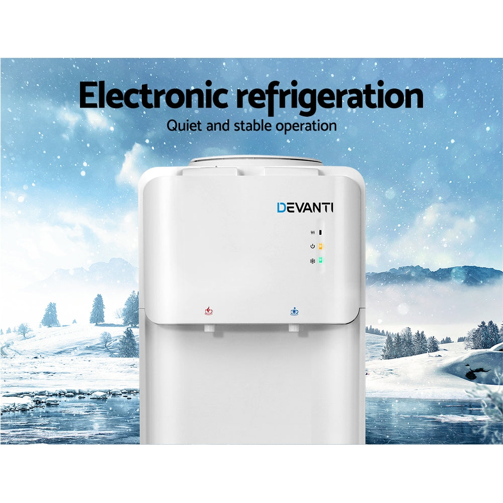 Devanti Water Cooler Dispenser Stand White Awezingly