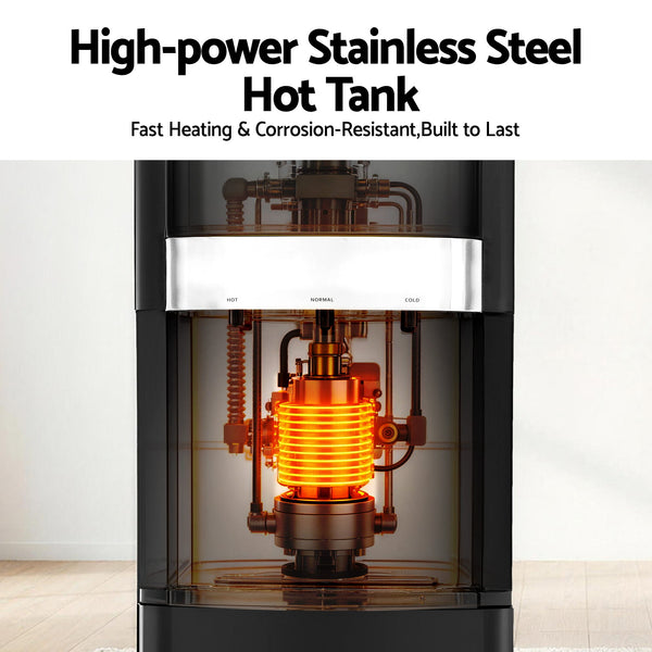 Devanti 3 Taps Water Cooler Dispenser Bottom Loading Dispenser Chiller Filter Purifier Awezingly