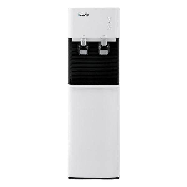 Devanti 2 Taps Water Cooler Dispenser Bottom Loading Dispenser Chiller Filter Purifier Awezingly