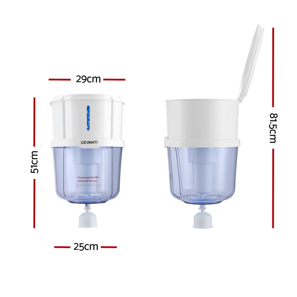 Devanti Water Cooler Dispenser 15L Filter Bottle Devanti