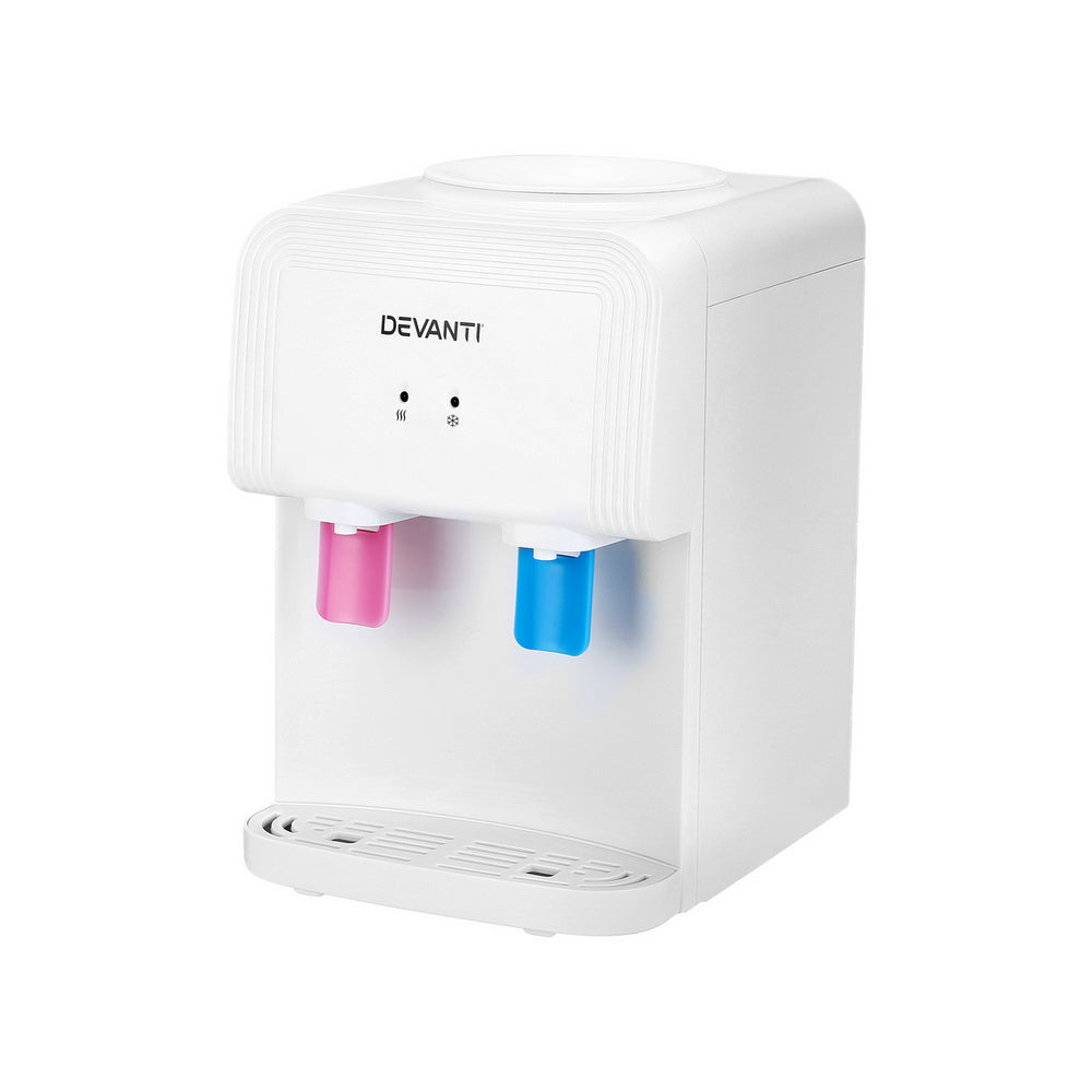 Devanti Water Cooler Dispenser Bench Top White Devanti