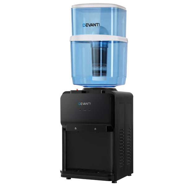 Devanti Water Cooler Dispenser Bench Top 22L Black Devanti