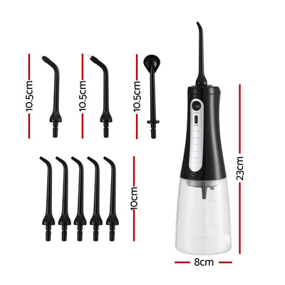 Devanti Cordless Water Flosser Dental Oral Irrigator Black