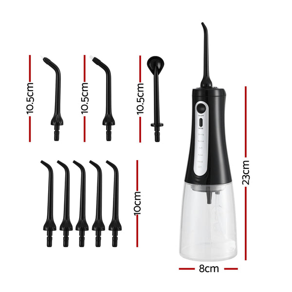 Devanti Cordless Water Flosser Dental Oral Irrigator Black Awezingly