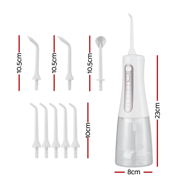 Devanti Cordless Water Flosser Dental Oral Irrigator White Awezingly