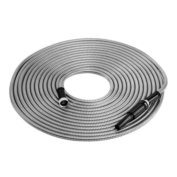 Giantz Water Hose Stainless Steel 30M with Spray Nozzle Giantz