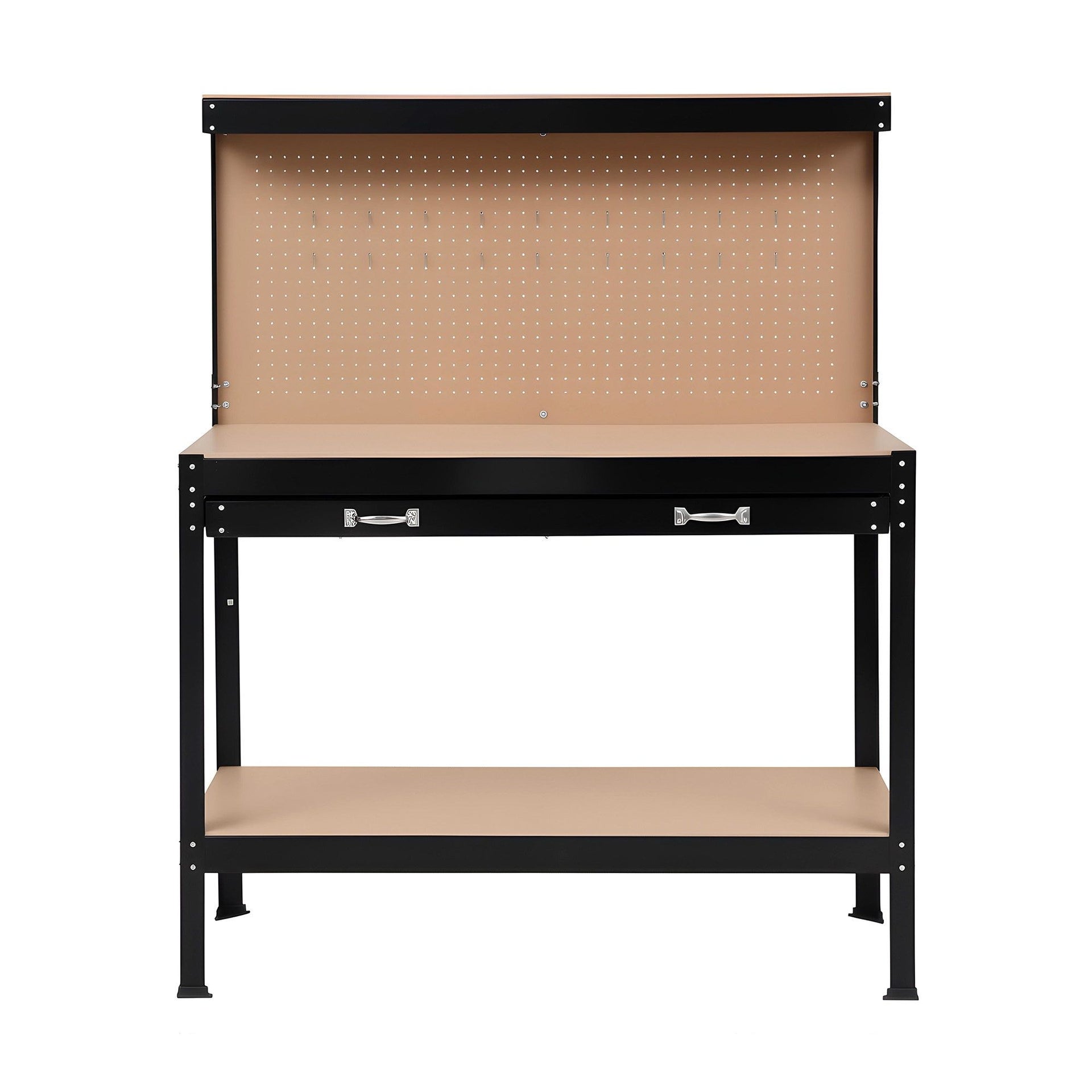 Giantz Workbench with Pegboard and Ultra-Wide 120cm Work Table for Garage DIY, 20 Hooks Awezingly