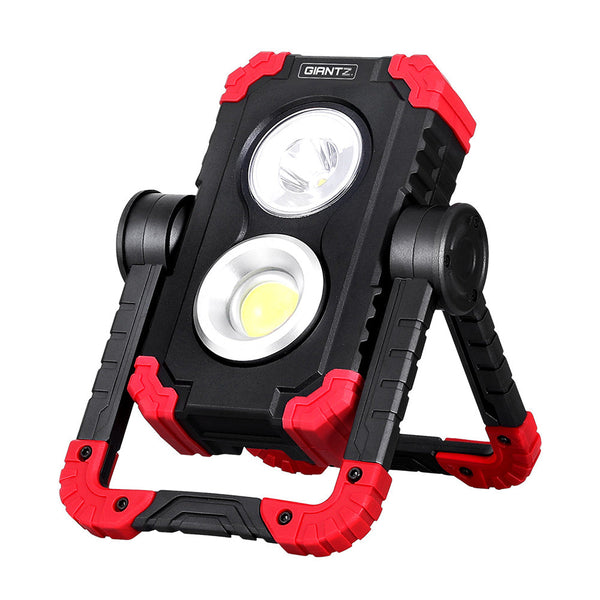 Giantz Work Light Rechargeable Torch USB Cordless LED Lamp Rotation Folding Giantz
