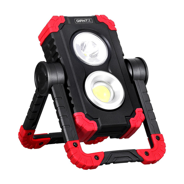 Giantz Work Light Rechargeable Torch USB Cordless LED Lamp Rotation Folding Giantz