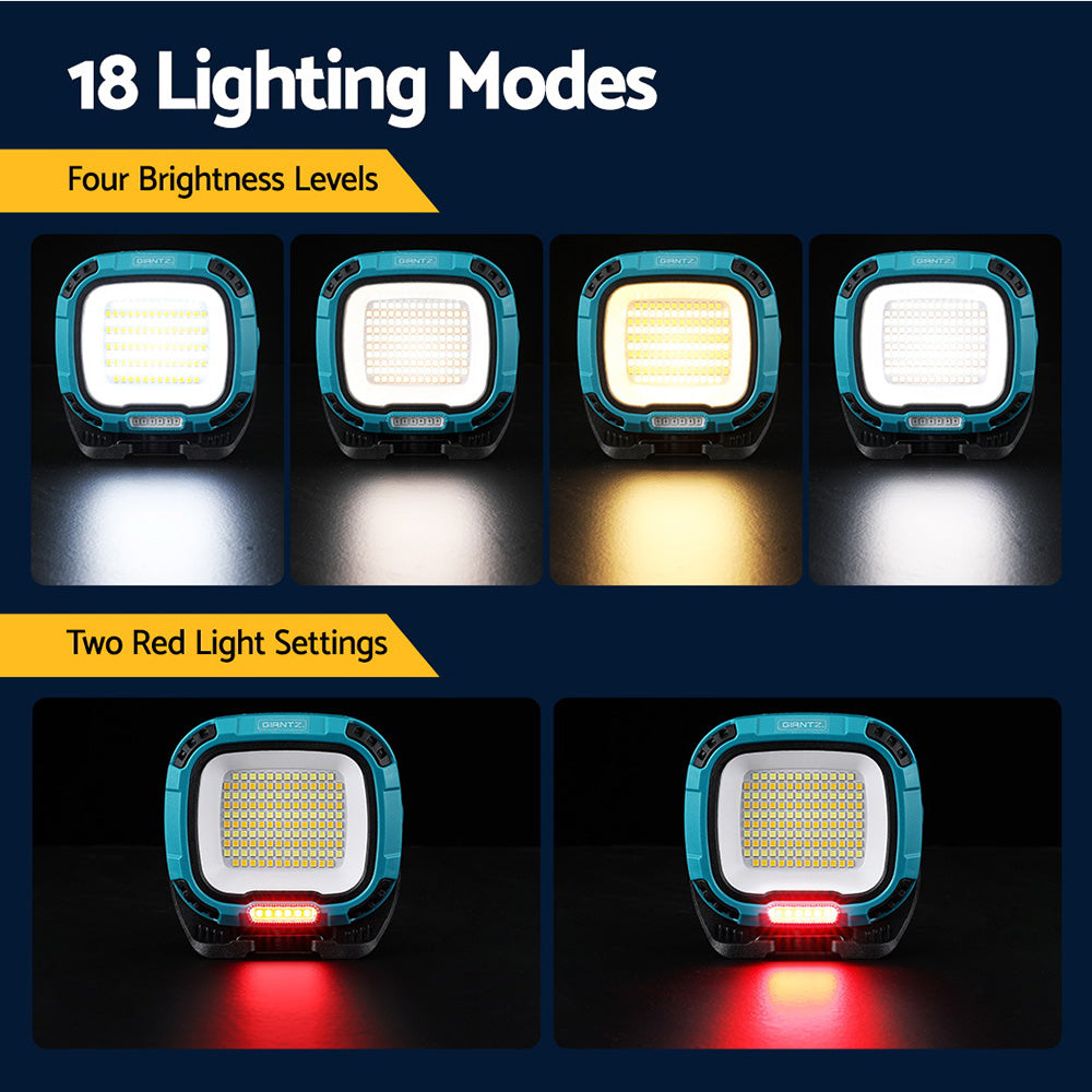 Giantz Work Light Torch Rechargeable USB Cordless Magnetic LED Lamp Charging Giantz