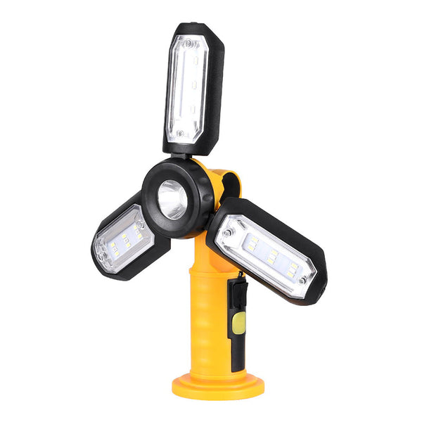 Giantz Work Light Rechargeable USB Cordless LED Lamp Hook Rotation Folding Giantz