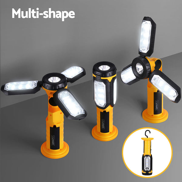 Giantz Work Light Rechargeable USB Cordless LED Lamp Hook Rotation Folding Giantz