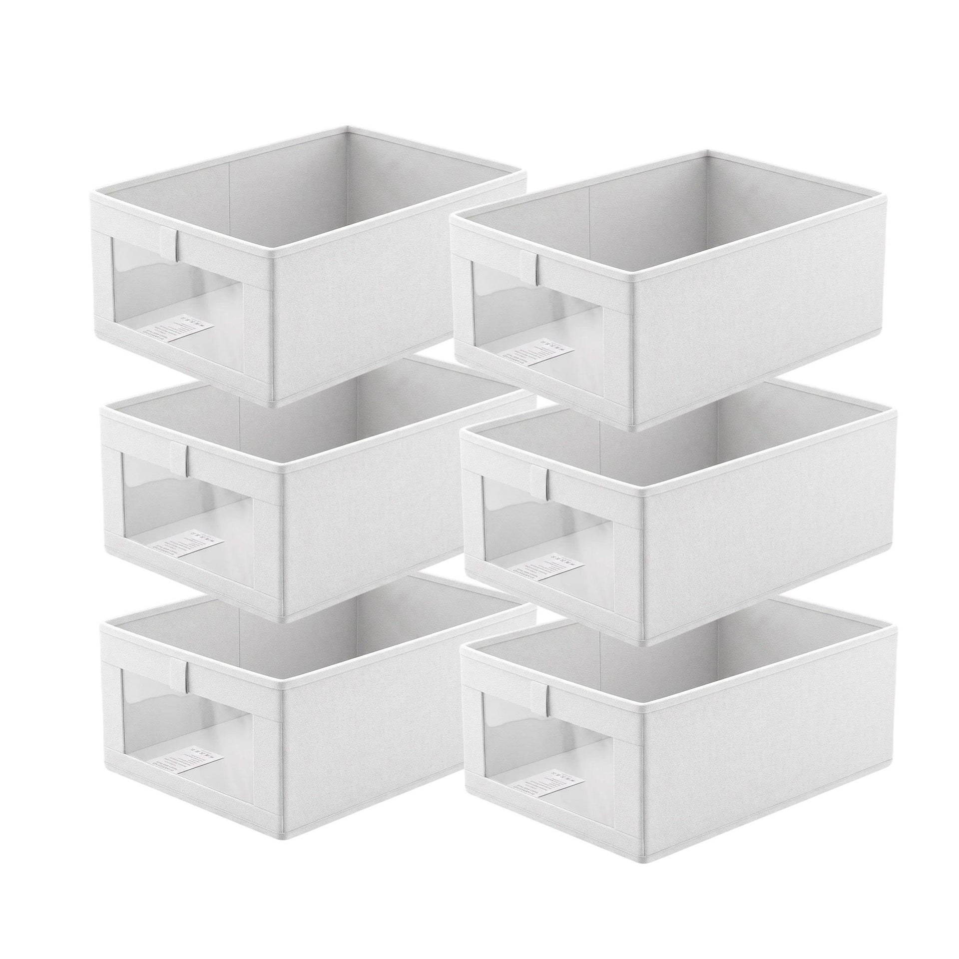 Artiss 6 Pack Linen Closet Organizers and Storage Foldable Clothing Bins Awezingly
