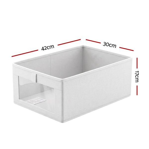 Artiss 6 Pack Linen Closet Organizers and Storage Foldable Clothing Bins Awezingly