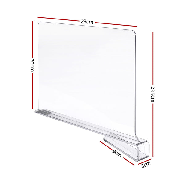 Artiss 6 Pack Closet Organizers and Storage Clear Shelf Dividers Artiss