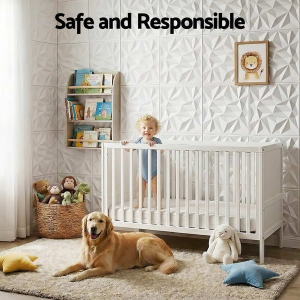 Artiss 3D Wall Panels Diamond PVC Decorative Panels 50x50cm Set of 15 Feature Wall Awezingly