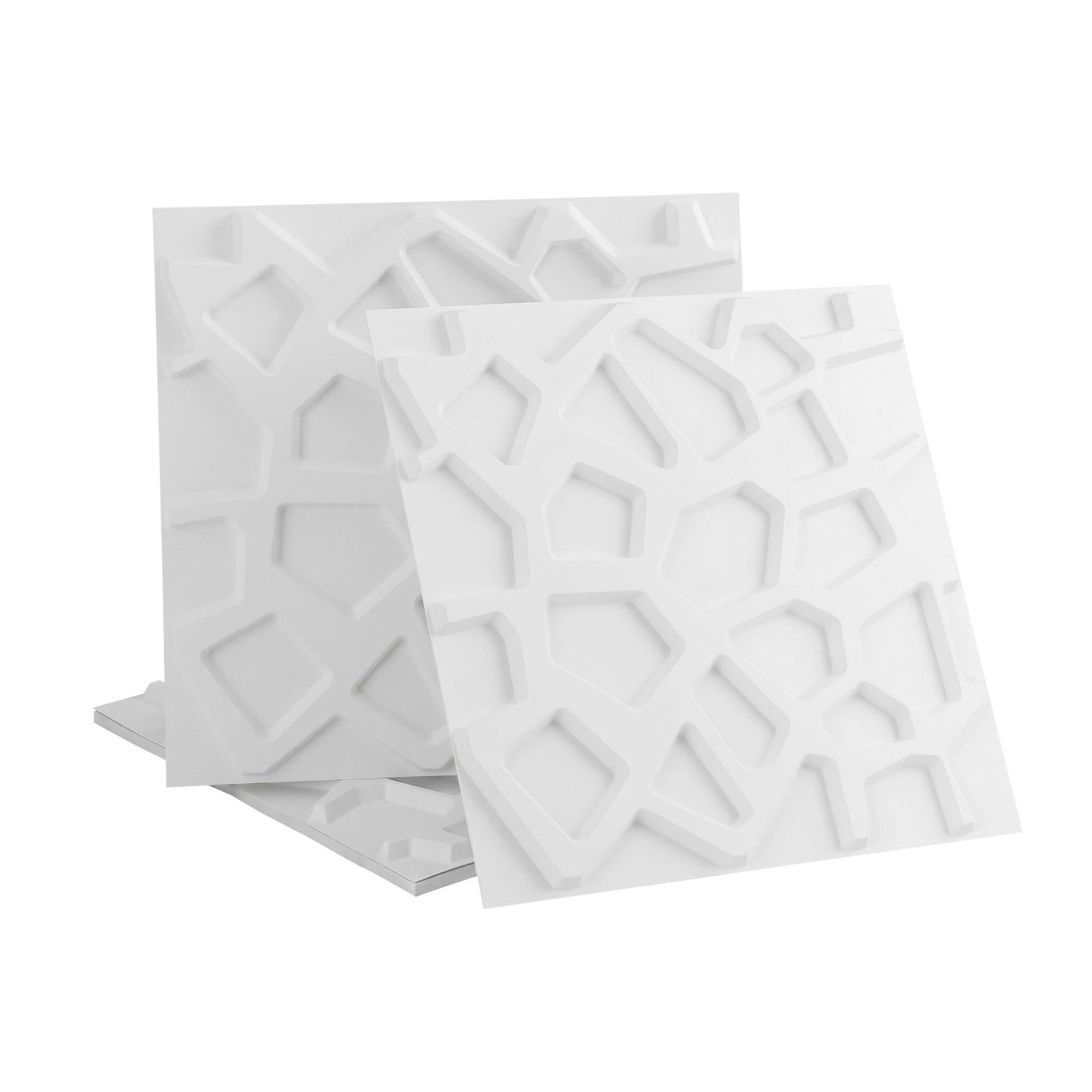 Artiss 3D Wall Panels PVC Decorative Panels 50x50cm Set of 15 Feature Wall Poly Awezingly