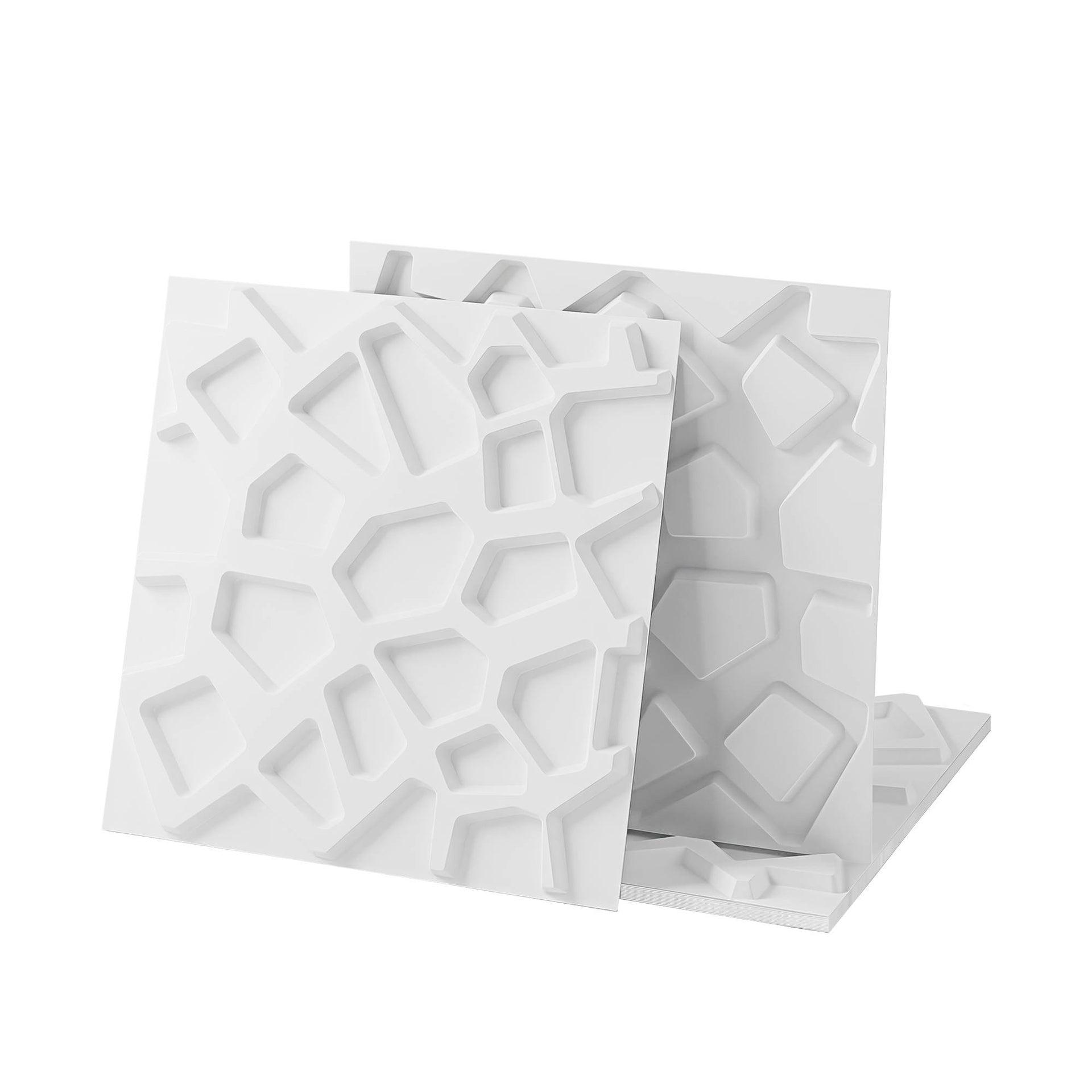 Artiss 3D Wall Panels PVC Decorative Panels 50x50cm Set of 15 Feature Wall Poly Awezingly