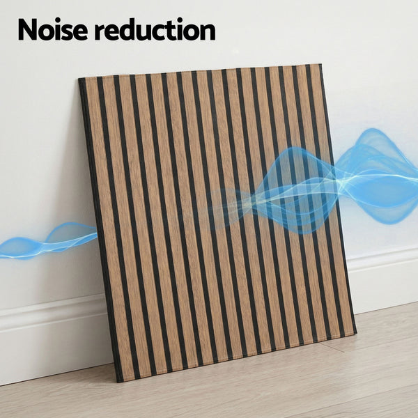 Artiss 10PCS Peel and Stick Wall Panels Tiles 68X68CM Self Adhesive for Home Office Studio Brown Awezingly