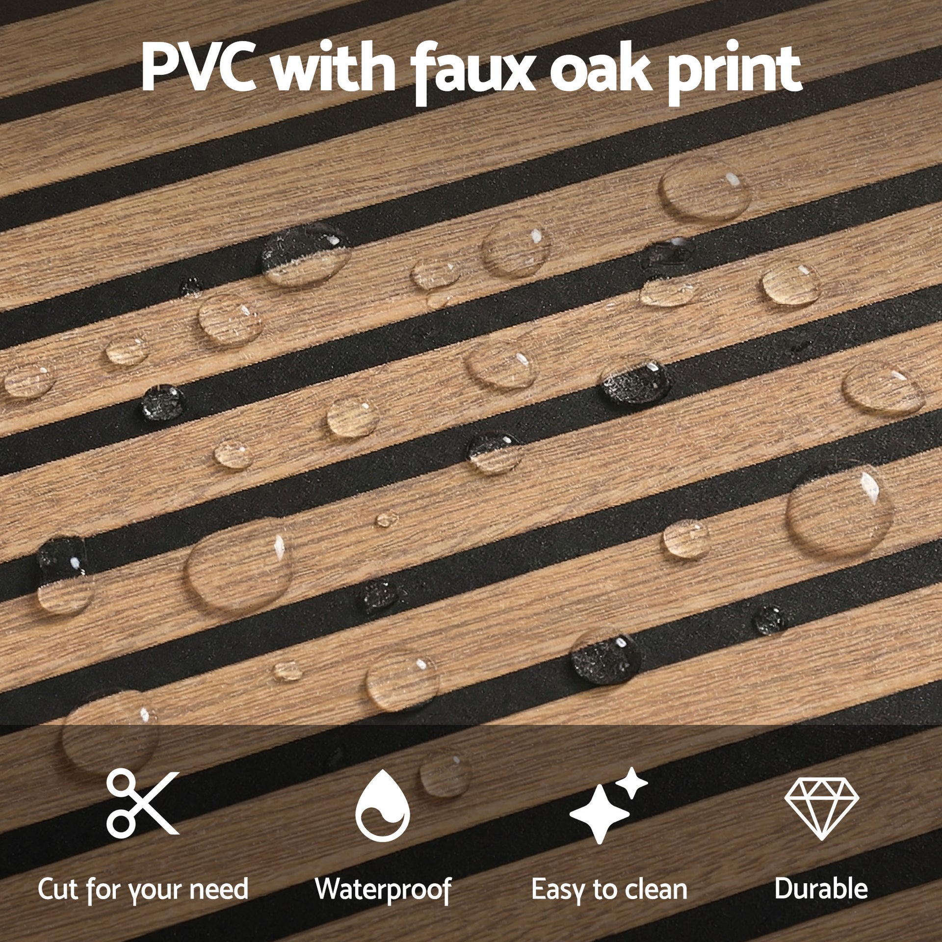 Artiss 10PCS Peel and Stick Wall Panels Tiles 68X68CM Self Adhesive for Home Office Studio Brown Awezingly