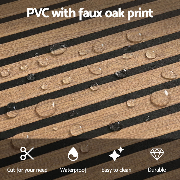 Artiss 10PCS Peel and Stick Wall Panels Tiles 68X68CM Self Adhesive for Home Office Studio Brown Awezingly