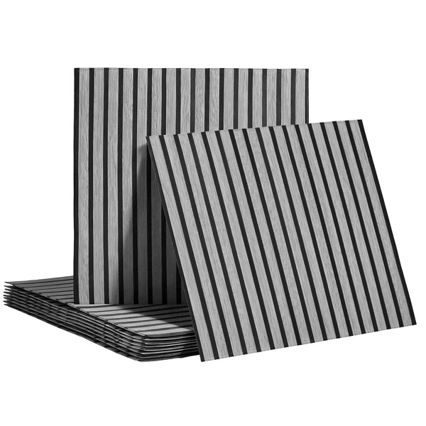 Artiss 10PCS Peel and Stick Wall Panels Tiles 68X68CM Self Adhesive for Home Office Studio Grey Awezingly