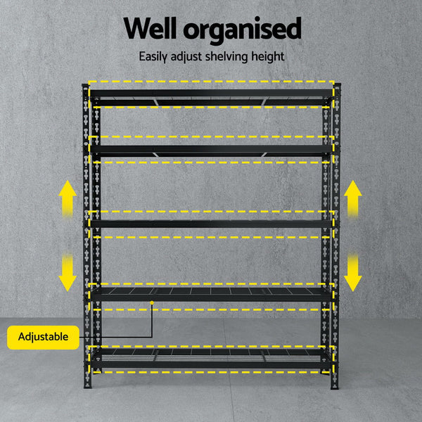 1.8MX1.2M Giantz Garage Shelving Warehouse Rack Awezingly