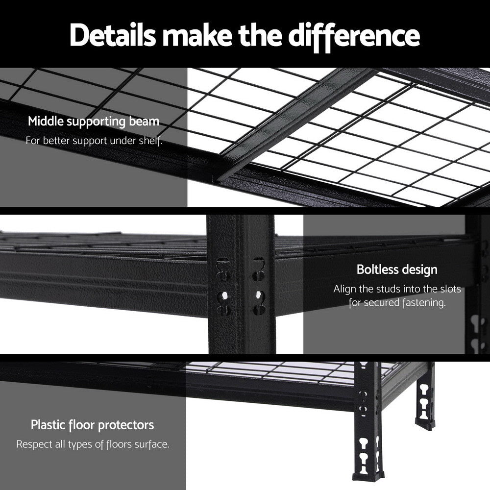 1.8MX1.2M Giantz Garage Shelving Warehouse Rack Awezingly