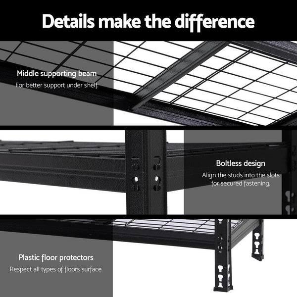 1.8MX1.2M Giantz Garage Shelving Warehouse Rack Awezingly
