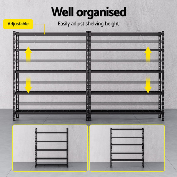 1.8MX2.4M Giantz Garage Shelving Warehouse Rack Awezingly