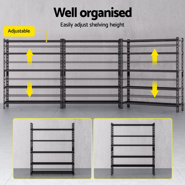 3 x 1.8M Giantz Garage Shelving Warehouse Rack Awezingly