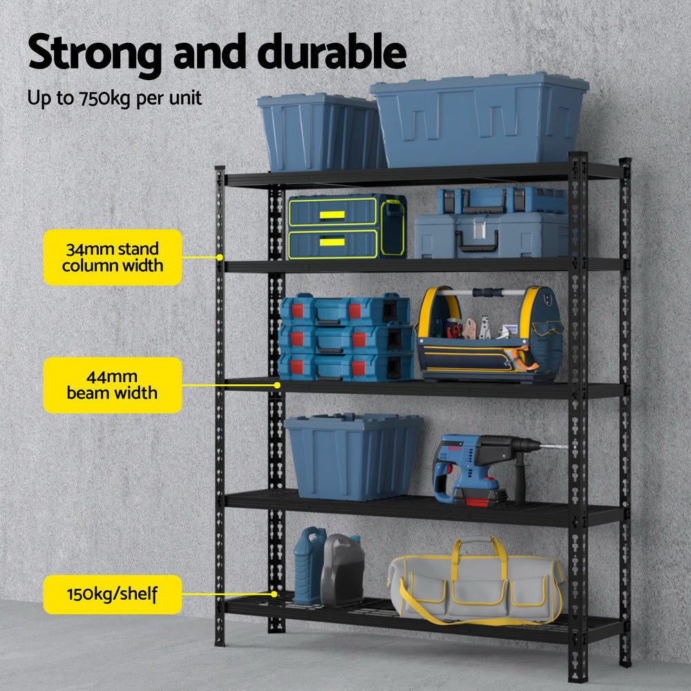 4 x 1.8M Giantz Garage Shelving Warehouse Rack Awezingly