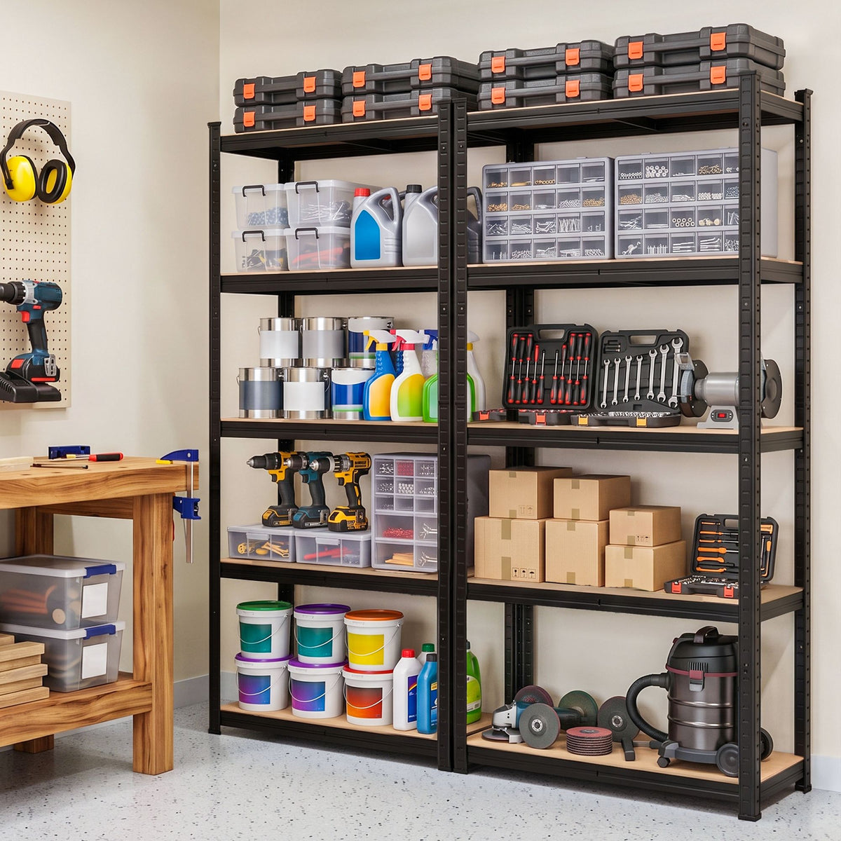 Giantz 2-Rack Garage Shelving 1.5X0.7m Warehouse Shelves Storage Rack Pallet Racking Awezingly