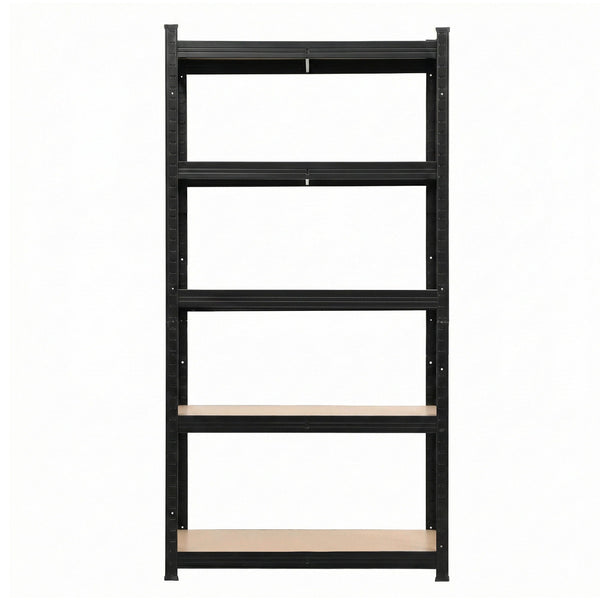 Giantz Garage Shelving 1.6X0.8m Warehouse Shelves Storage Rack Pallet Racking Black Awezingly
