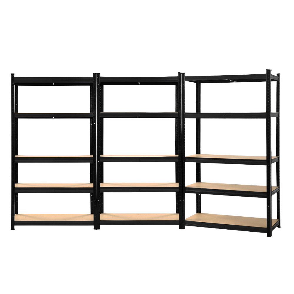 Giantz 3x1.8M Garage Shelving Warehouse Rack Pallet Racking Storage Shelf Black Giantz