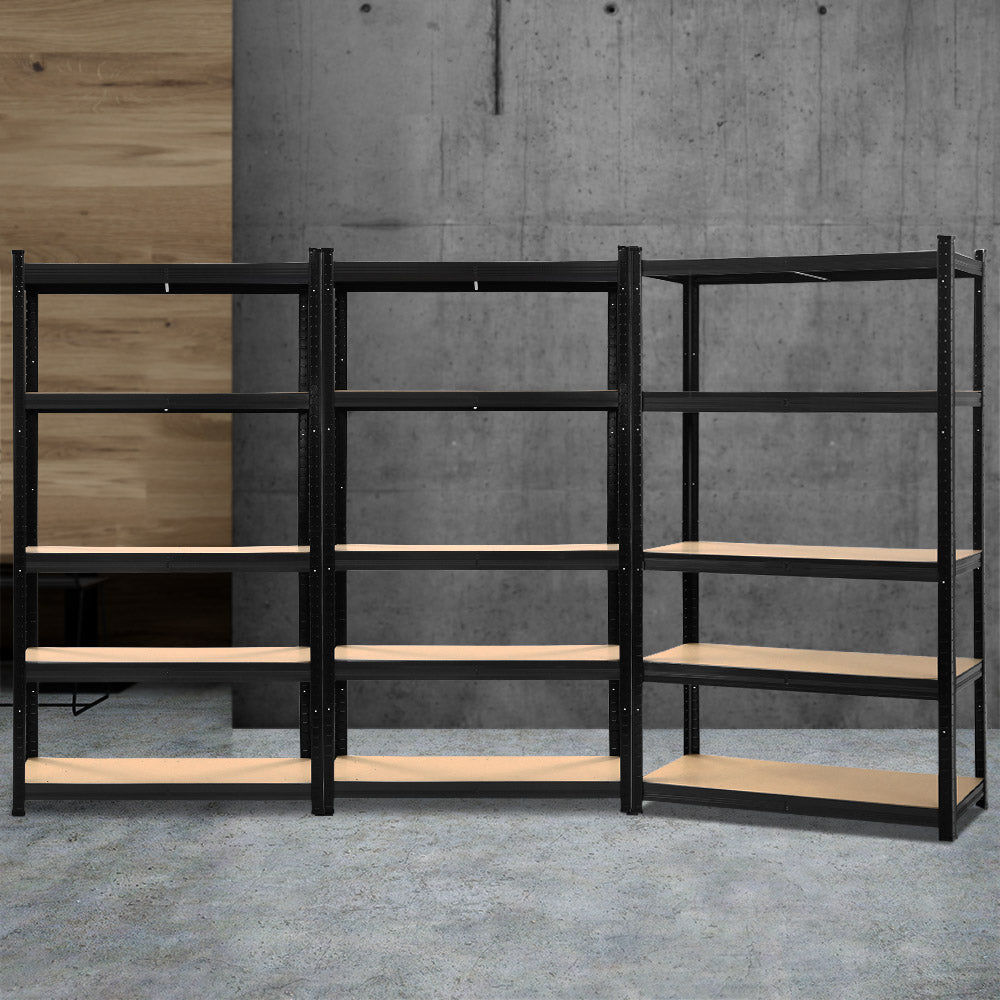 Giantz 3x1.8M Garage Shelving Warehouse Rack Pallet Racking Storage Shelf Black Giantz
