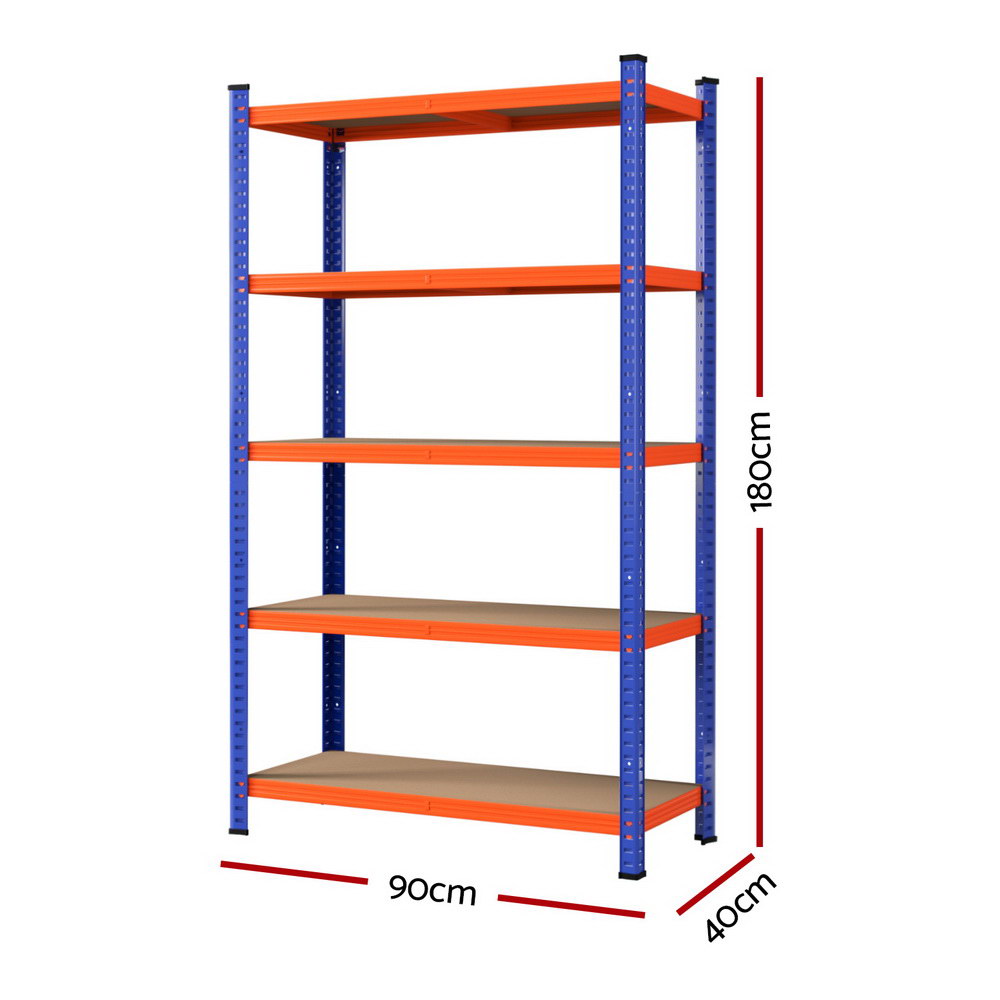 5 x 1.8M Giantz Garage Shelving Warehouse Rack Awezingly