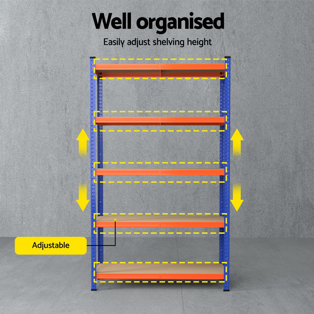 5 x 1.8M Giantz Garage Shelving Warehouse Rack Awezingly
