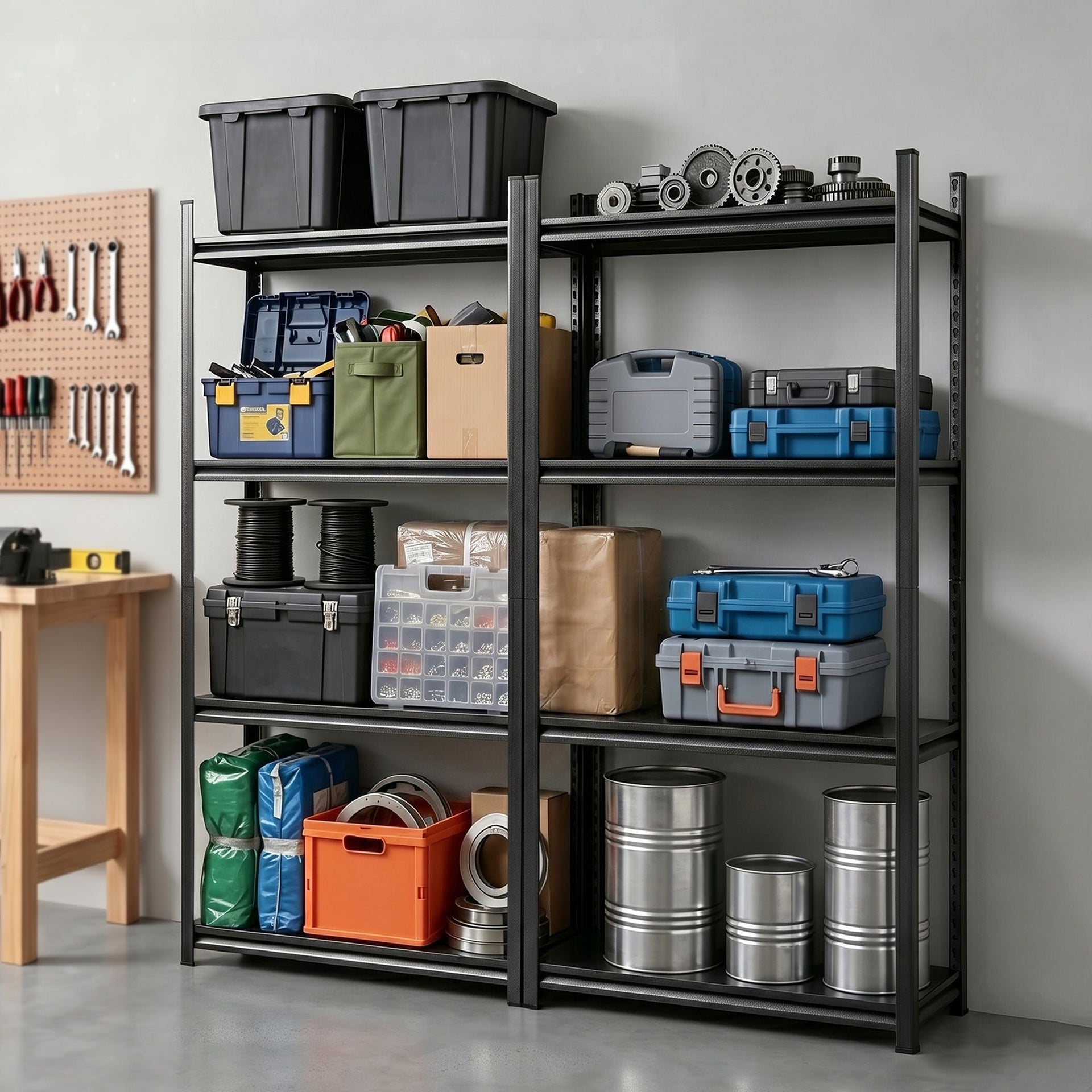 Giantz Garage Shelving 1.8X1.8m Warehouse Rack Storage Shelves Workshop Racks Steel Awezingly