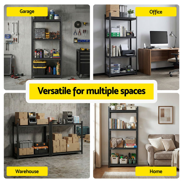 Giantz Garage Shelving 1.8X1.8m Warehouse Rack Storage Shelves Workshop Racks Steel Awezingly